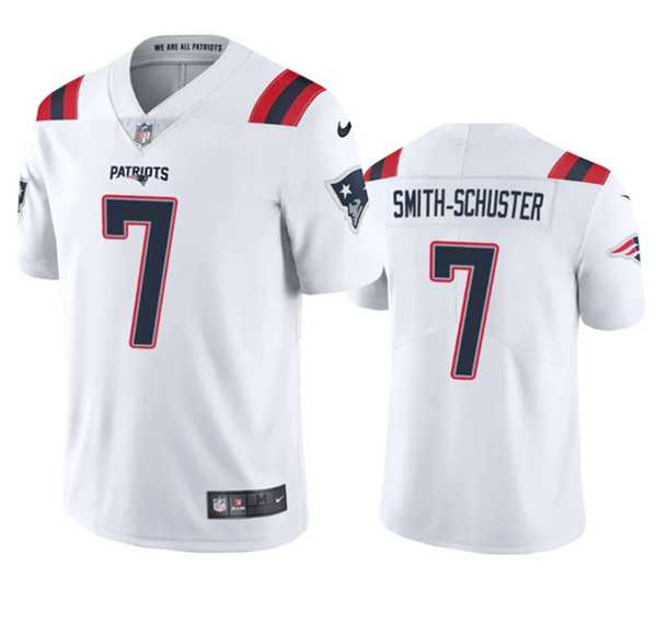 Men & Women & Youth New England Patriots #7 JuJu Smith-Schuster White Vapor Untouchable Stitched Football Jersey->jacksonville jaguars->NFL Jersey